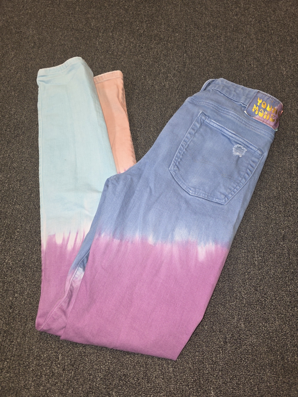 American Eagle Outfitters Young Money Ombre Tie-Dye Skinny Jeans